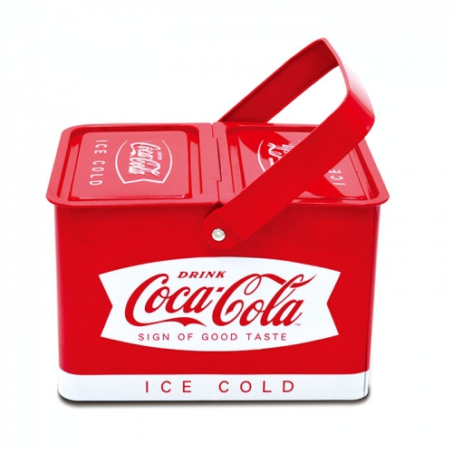 Rectangular Lunch Tin Box with Plastic Handle,Rectangular Tin Box